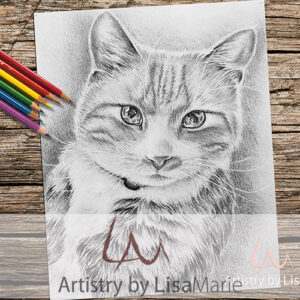 Cat Portrait Coloring Page