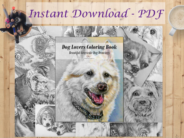 Dog Lovers Coloring Book