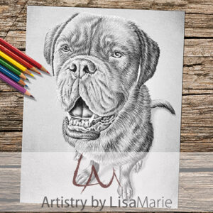 Dog Sitting Coloring Page