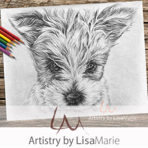 Puppy Close Up Coloring Page