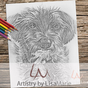 Terrier Sitting Coloring Page
