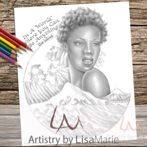 Wave Woman Coloring Page