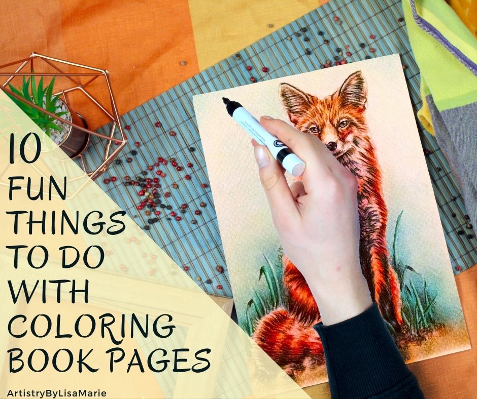 10 fun things to do with coloring pages