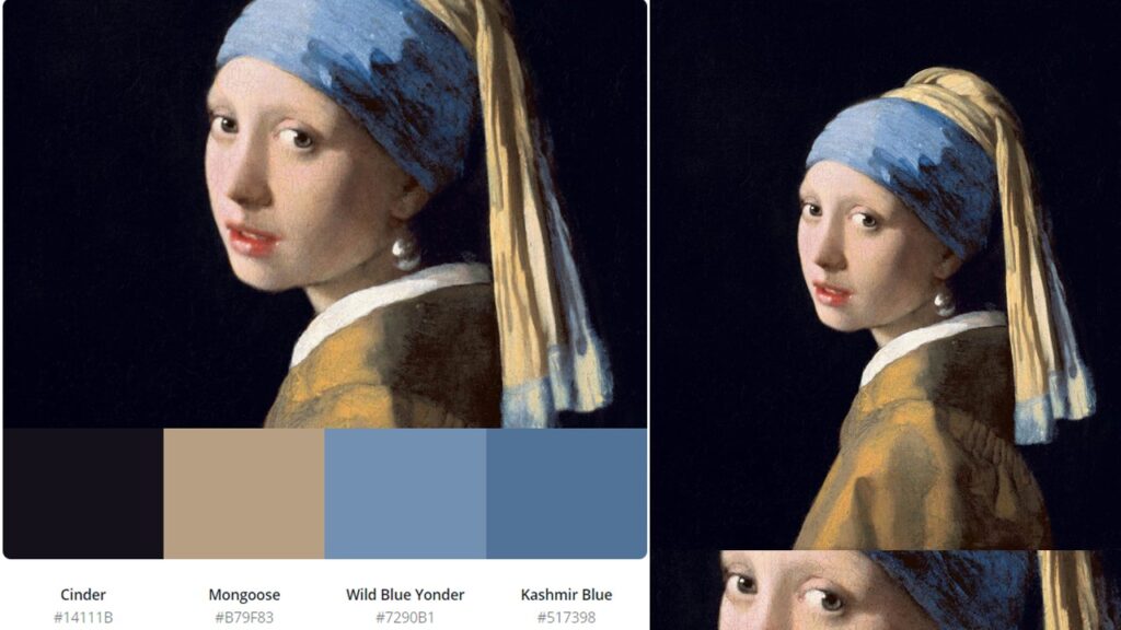 Vermeer, Girl with a Pearl Earring_Palette