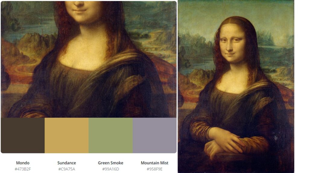 Mona Lisa Color Palette