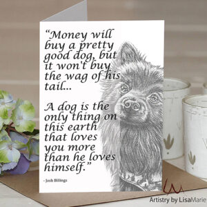 Dark Dog Printable Card