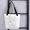 mandala dachshund tote