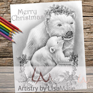 Polar Bear Mom Merry Christmas