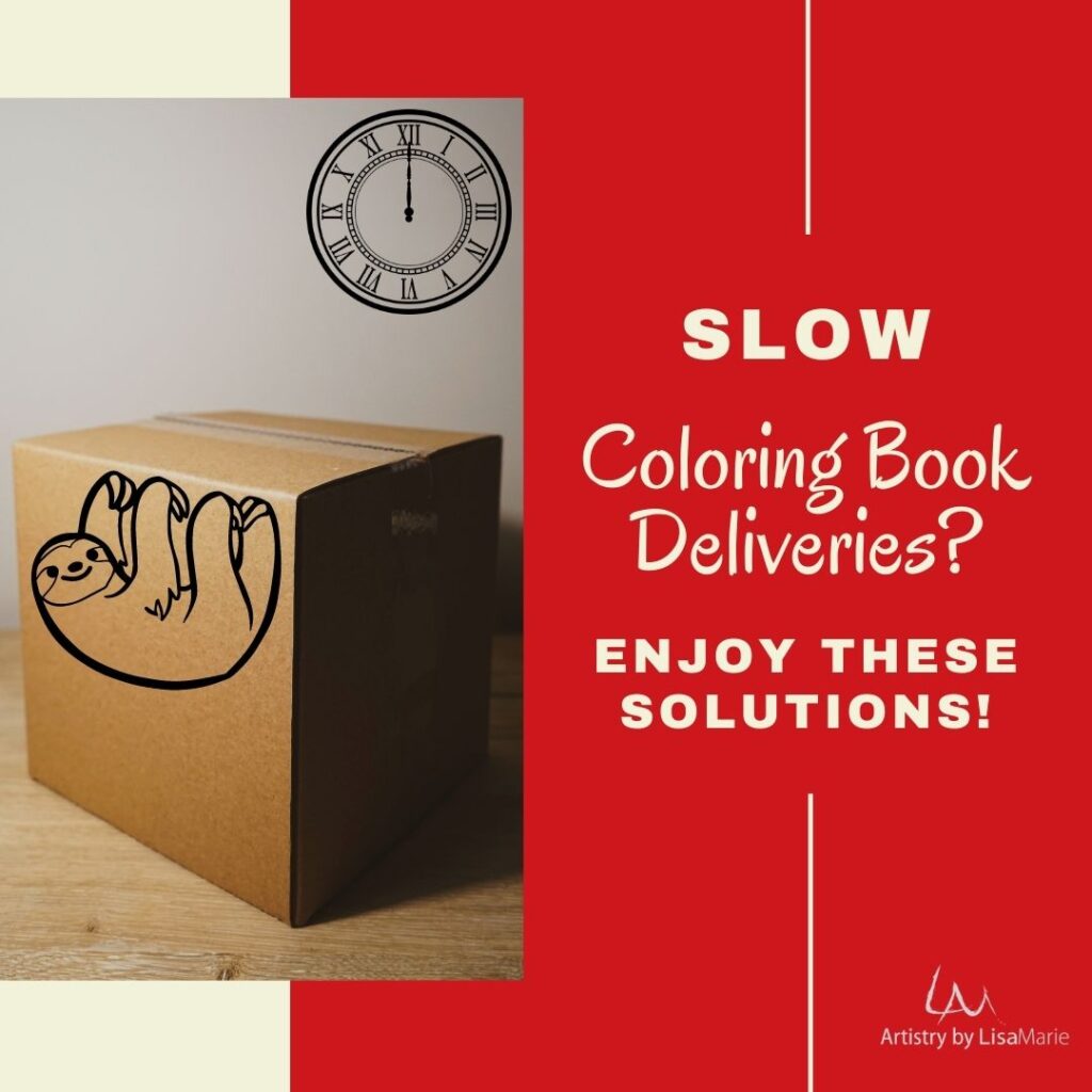 coloring book delivery