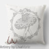 Mandala Ballet Dancer Pillow