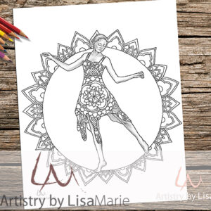 Contemporary Dancer Coloring Page