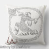 Mandala Flamenco Dancer Pillow