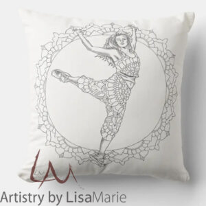 Mandala Hip Hop Dancer Pillow