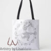 Mandala Jazz Dancer Coloring Tote Bag