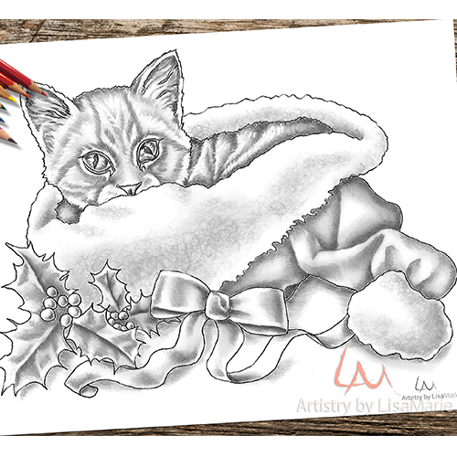 Cat & Kittens Adult Coloring Book For Cat Lover: A Fun Easy